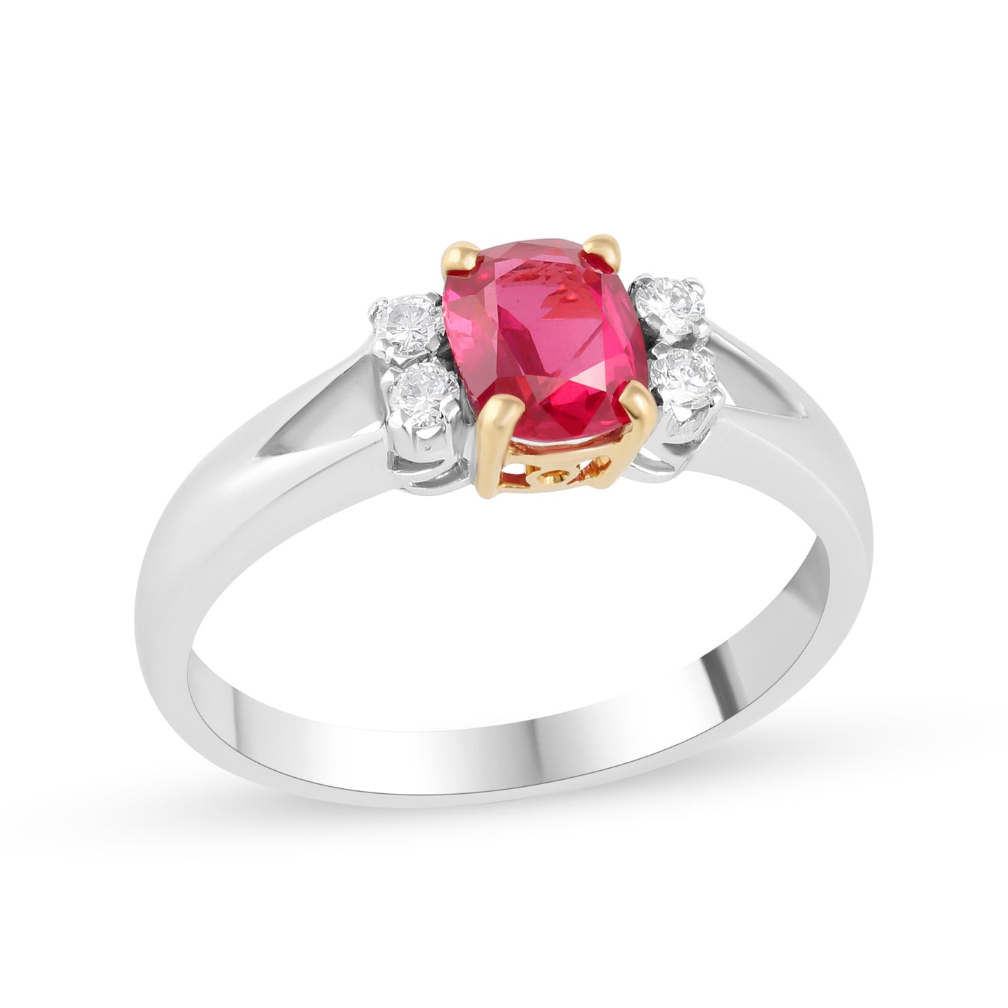 18K White Gold Ruby Ring