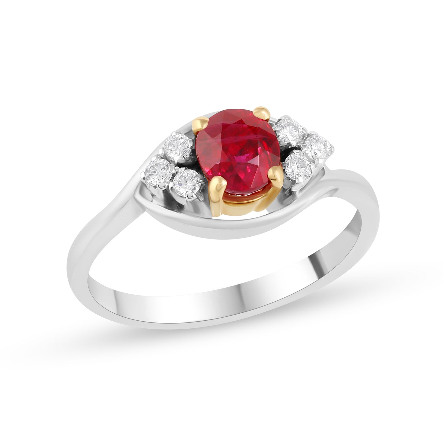 18K White Gold Ruby Ring