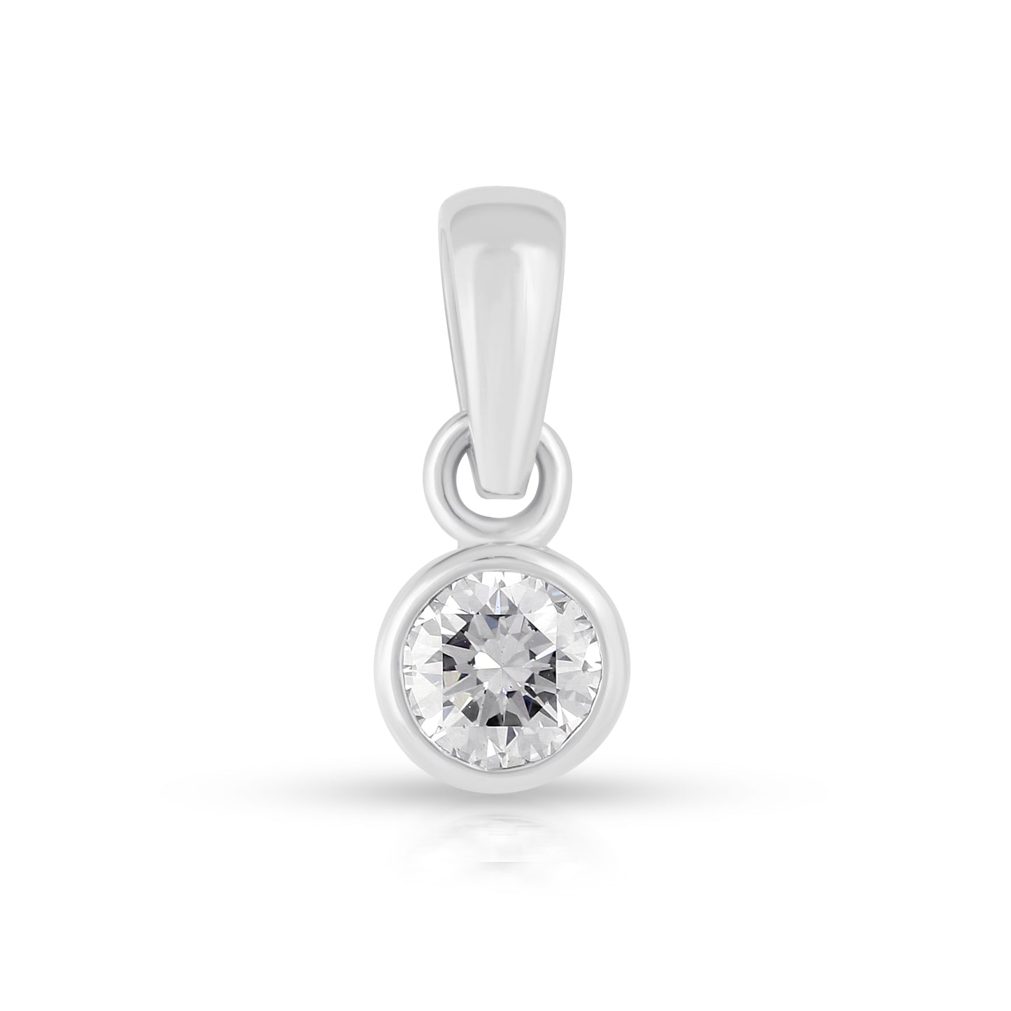 18K WHITE GOLD CELESTIAL DIAMOND PENDANT