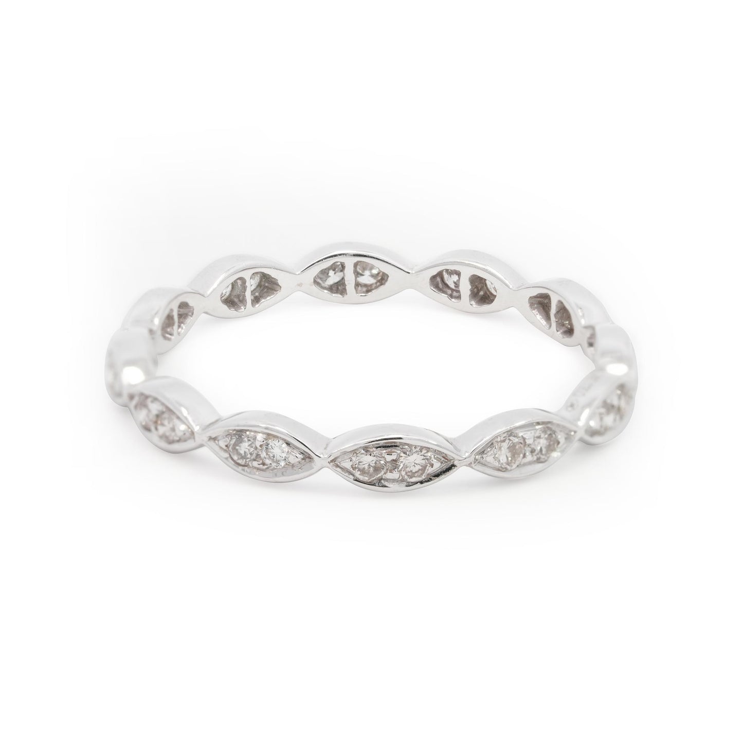 18K WHITE GOLD DIAMOND AURA RING