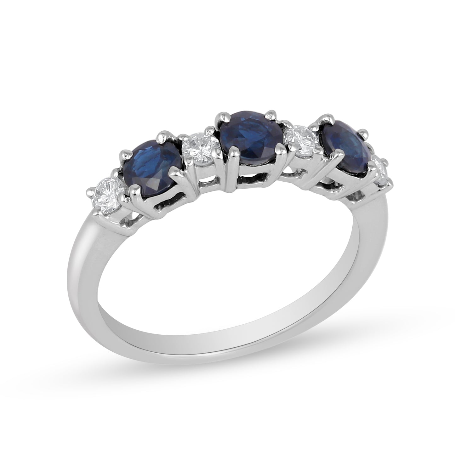 18K WHITE GOLD SAPPHIRE RING