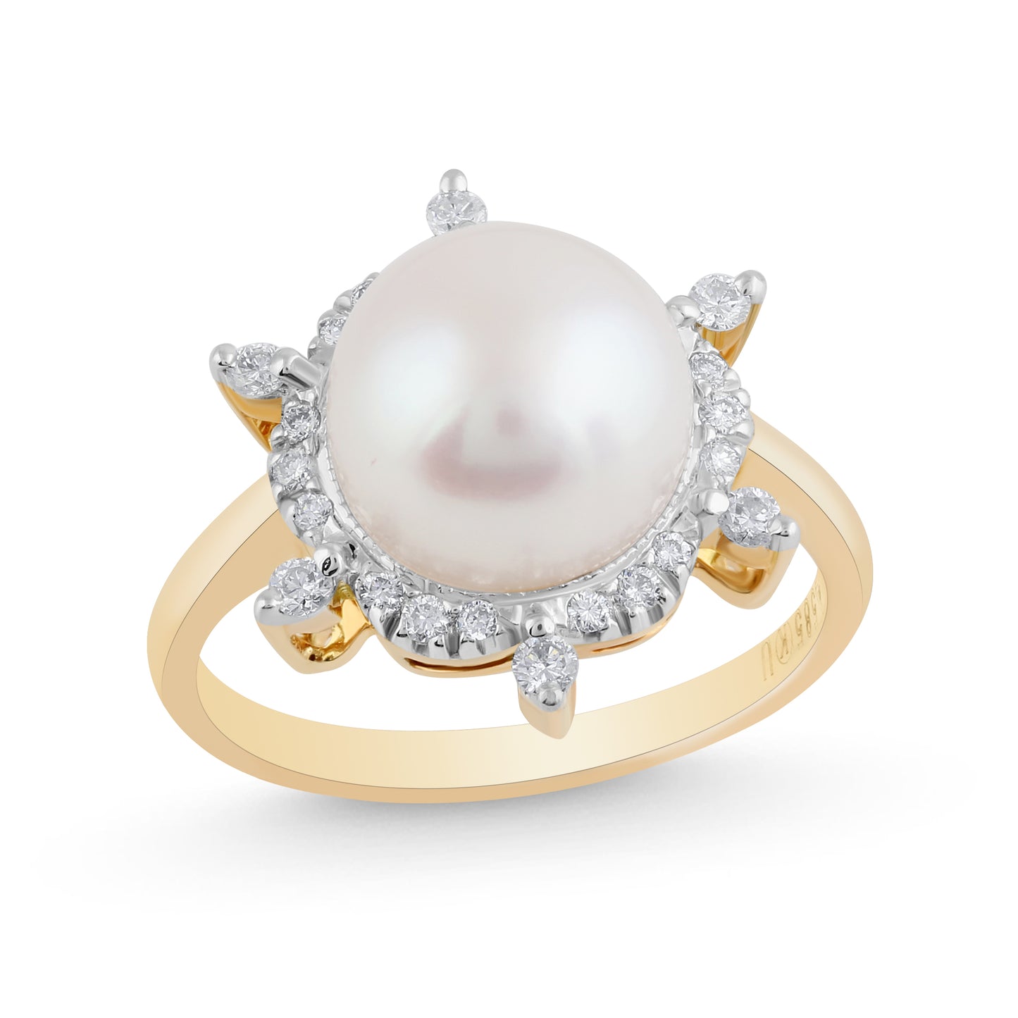 14K YELLOW GOLD PEARL RING