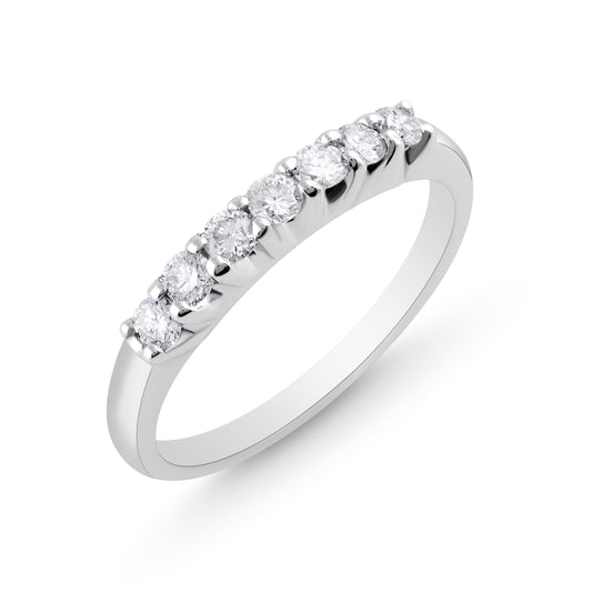 18K WHITE GOLD DIAMOND LUSTER RING