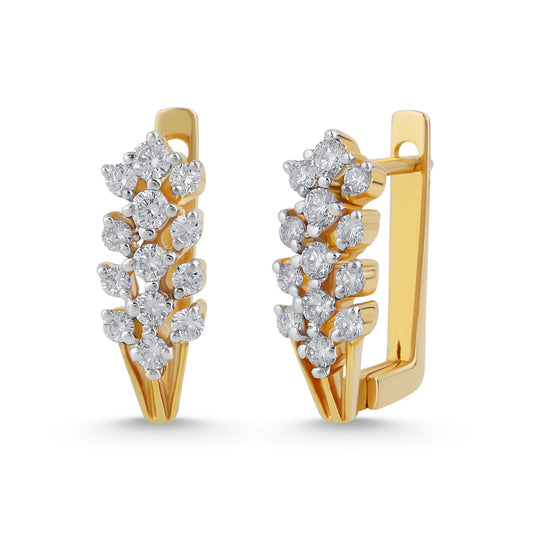 18K GOLD HARMONY DIAMOND EARRINGS